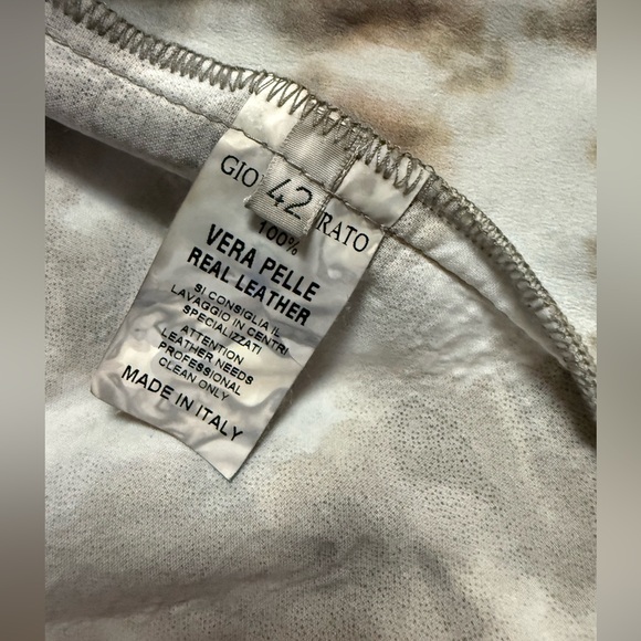 Giorgio Brato Tie Dye Leather Jacket - Picture 14 of 16